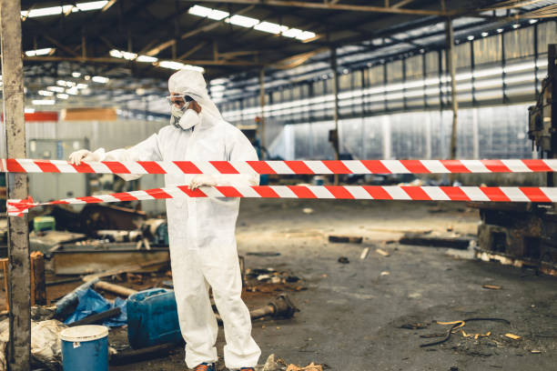 Professional Hoarding Cleanup technician working in Monterey, CA